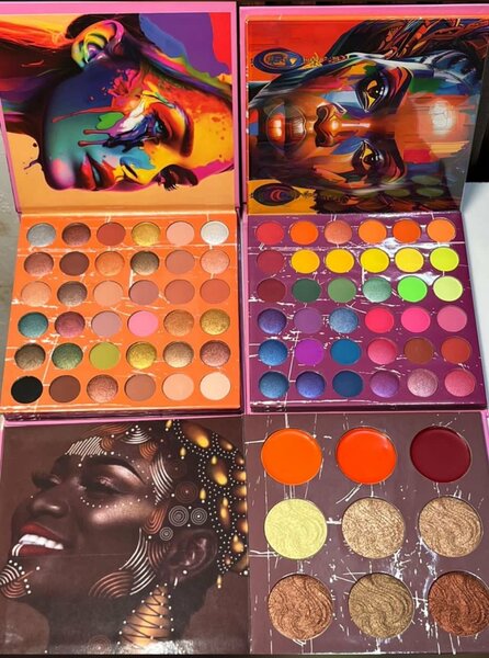 Palette de fards à paupières vibrantes