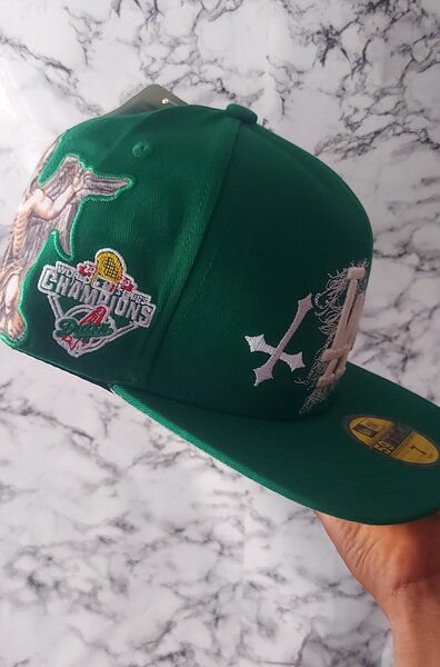 Casquette verte angélique