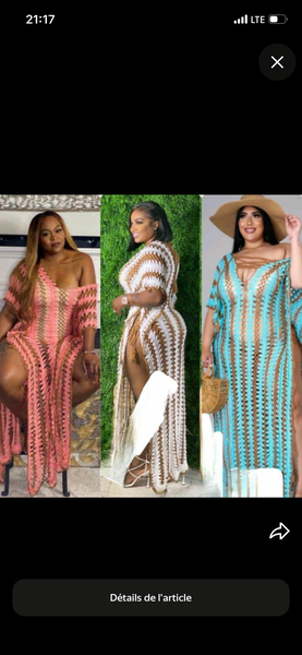 Robe de plage en crochet