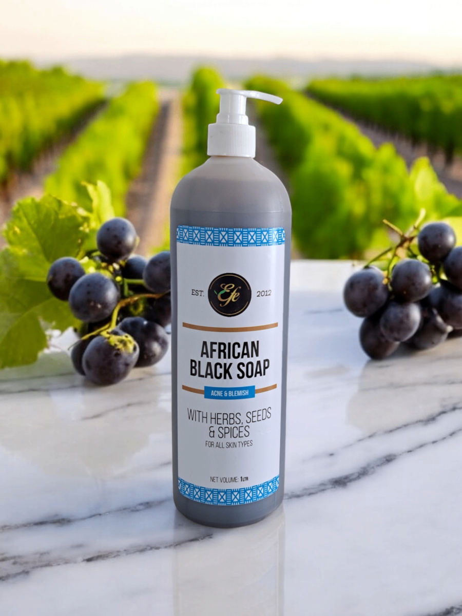 Acne & Blemish Cleanser African Black Soap 1.2 Ltrs