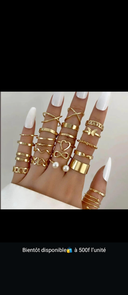Bague Fantaisie Dorée