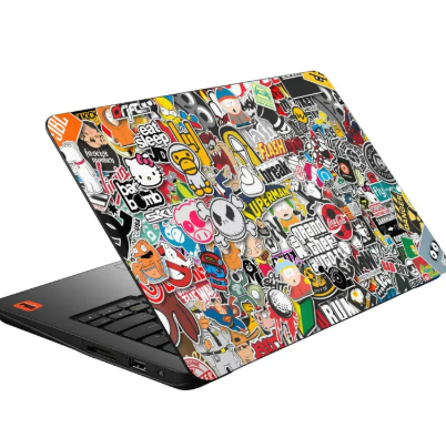 Universal Sticker Doodle Laptop Back Skin Vinyl Stickers Decal for 13 14 15 15.6 inches Laptop