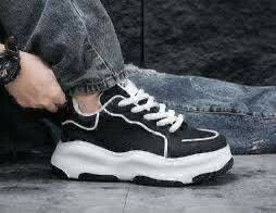 Baskets Chunky Noir et Blanc