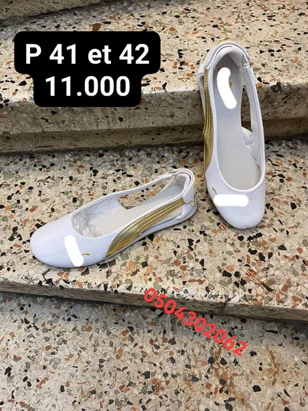 escarpins col rond-blanc