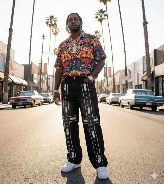 Jeans noirs avec strass tendance