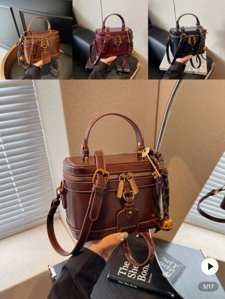 Sac à main chic en cuir avec bandoulière