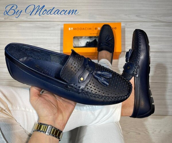 Mocassins en cuir pour hommes