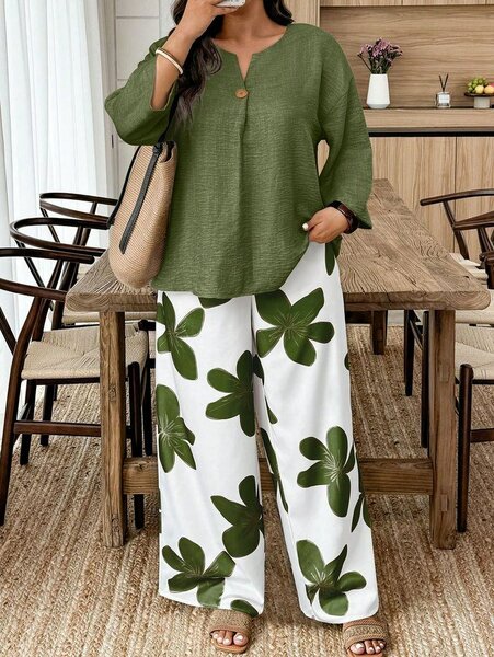 Ensemble élégant femme imprimé