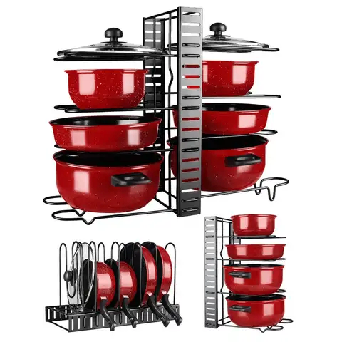 Range casserole et assiettes