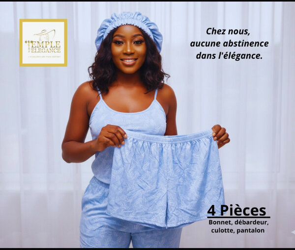 Pyjama Femme 4 Pièces Chic