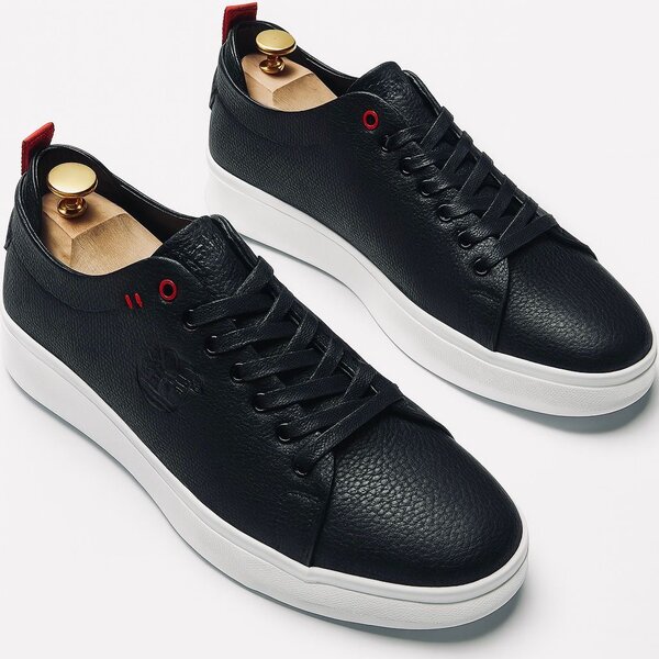 Baskets en cuir noir élégantes