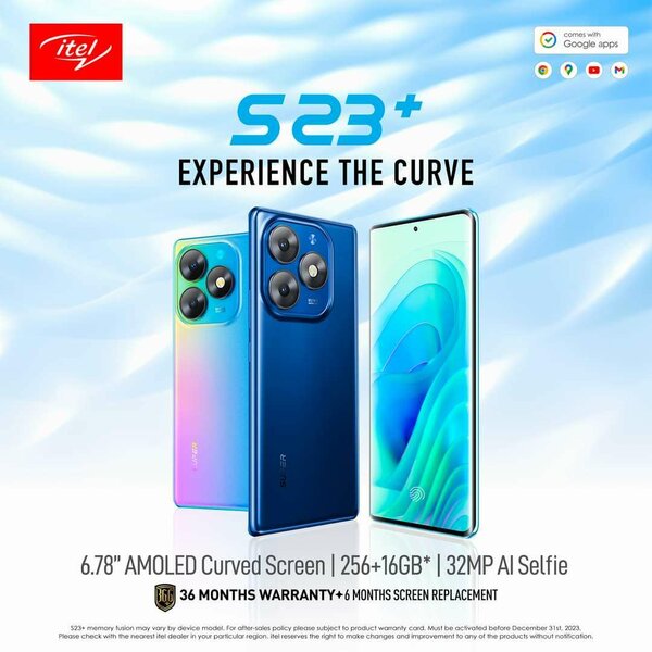 Smartphone itel S23+ AMOLED