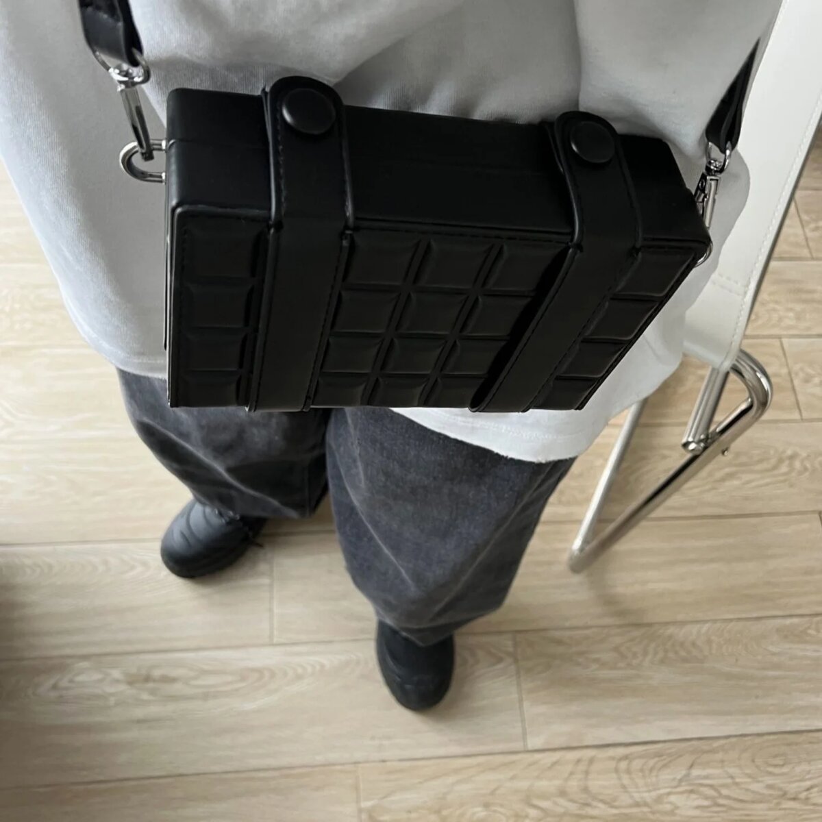 Petit sac à bandoulière  en cuir