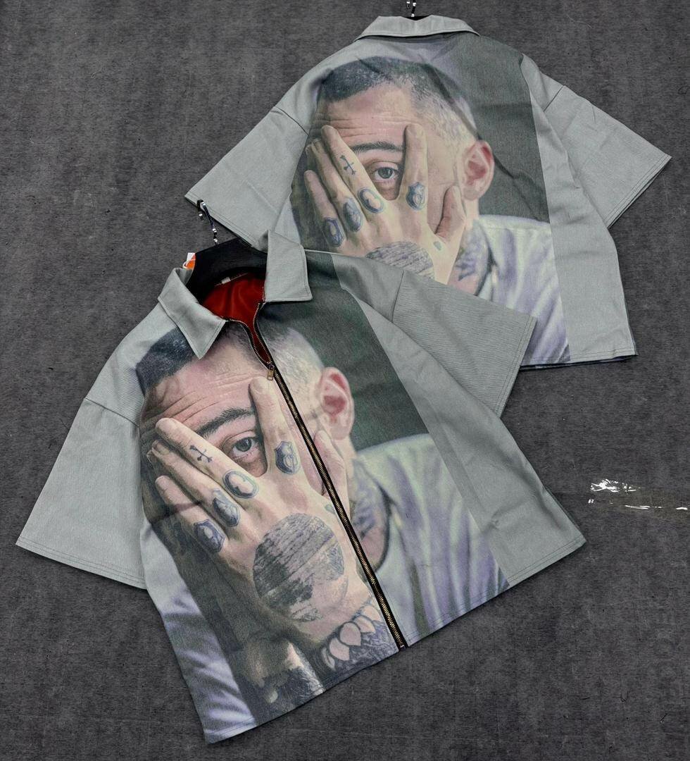 Chemise Zippée Imprimé Artistique