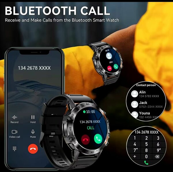 MEVADEN MD52 Stainless Steel Smartwatch