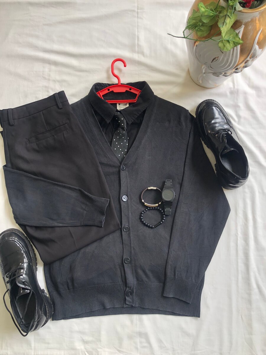 Cardigan élégant en laine pour hommes