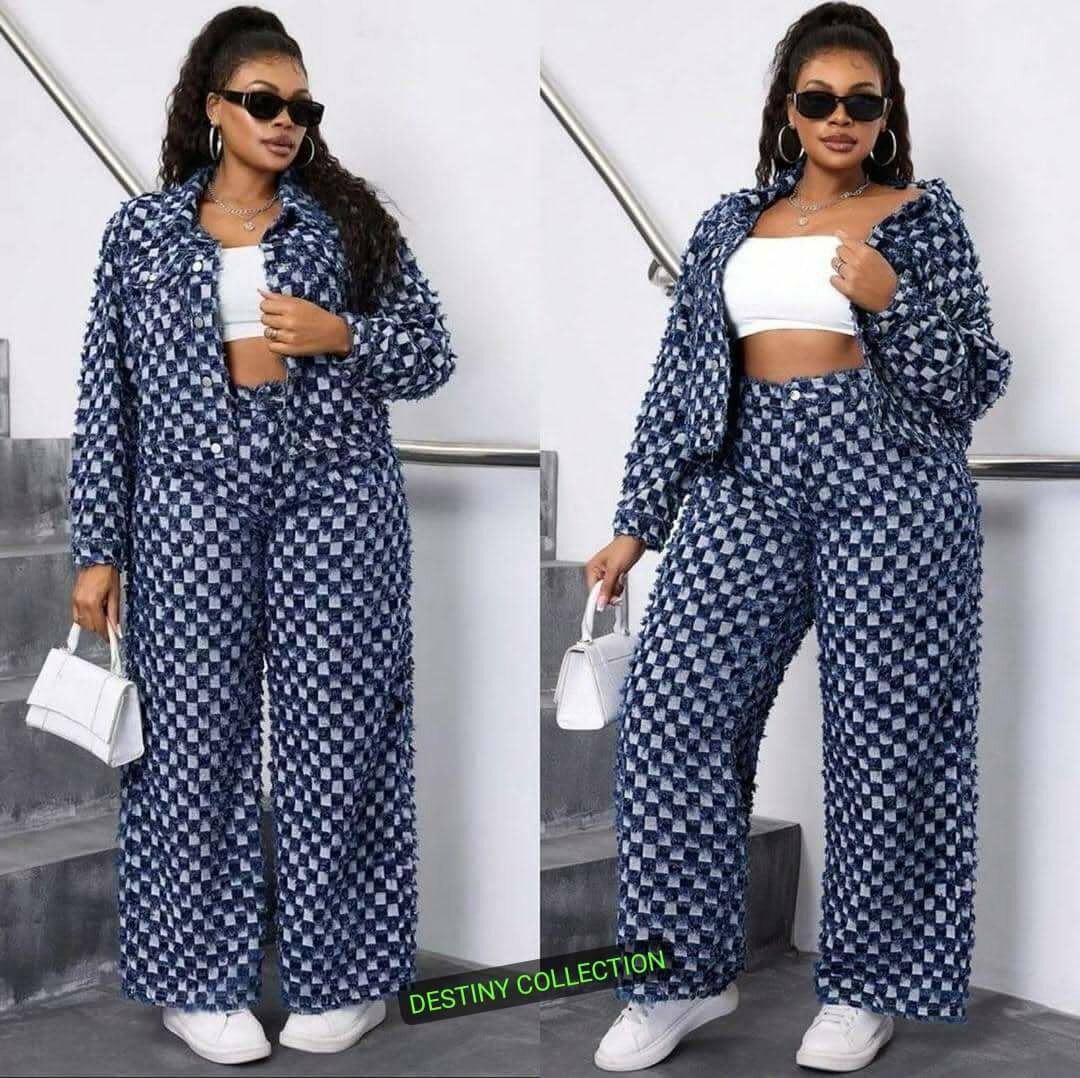 Ensemble Femme Tartan Chic