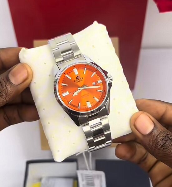 Montre Classique Orange Homme