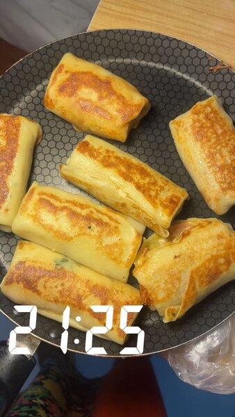 Crêpes jambon fromage