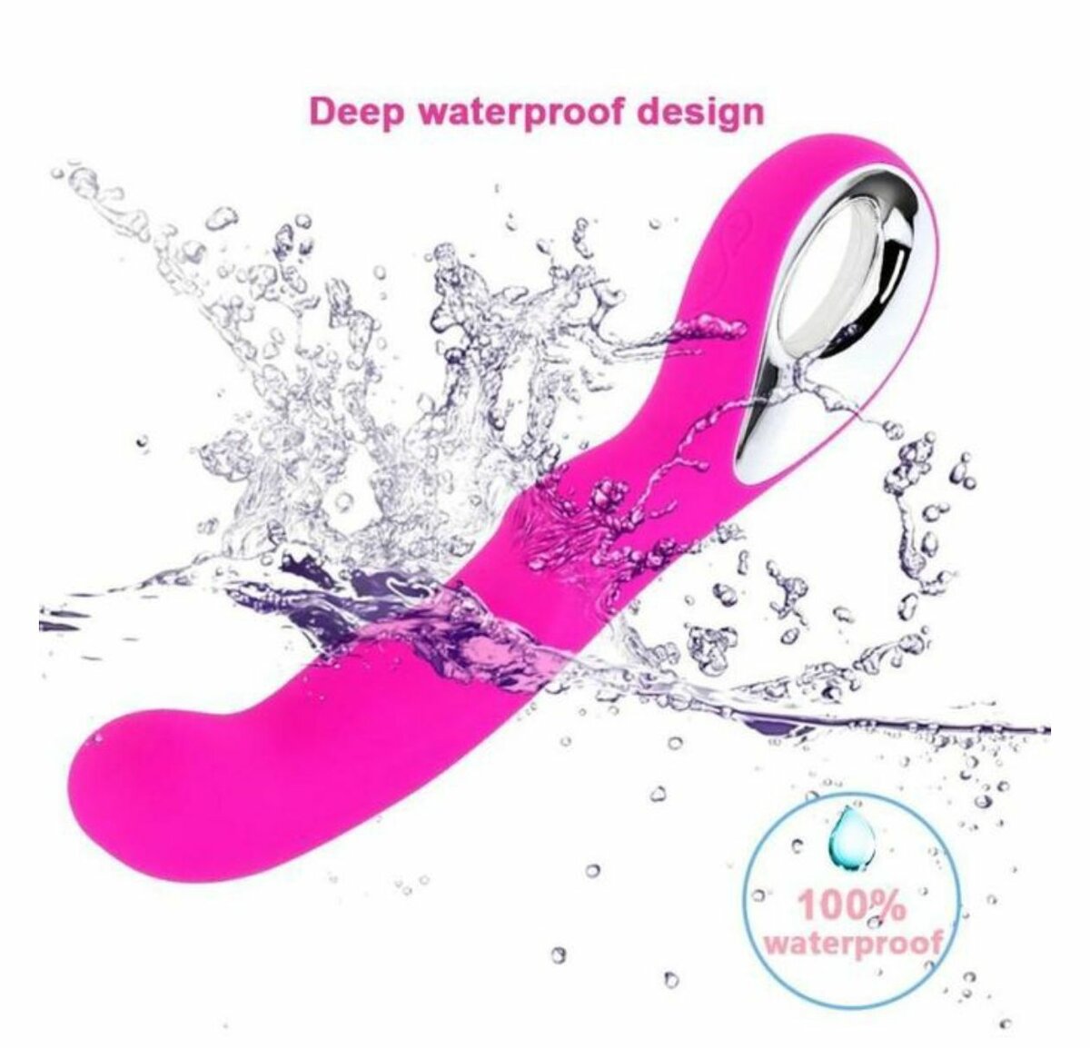 Vibromasseur étanche rose