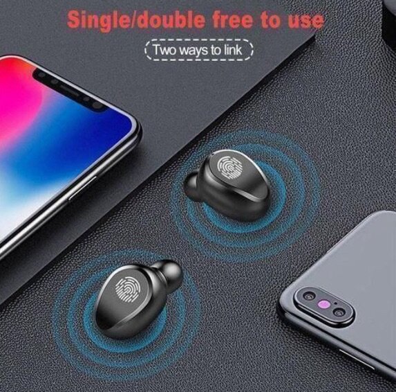 Oraimo Air 12 pro Fingerprint BT Earbuds+Inbuilt Powerbank