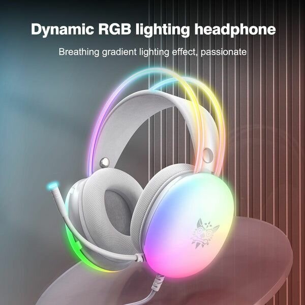 ONIKUMA-X25 PRO RGB HEAD BEAM WITH MIC 3.5MM DURABLE STEREO
