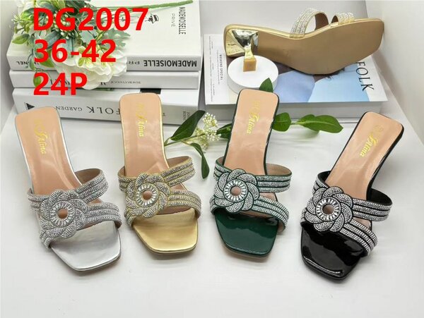 Mules Élégantes Femme Strass