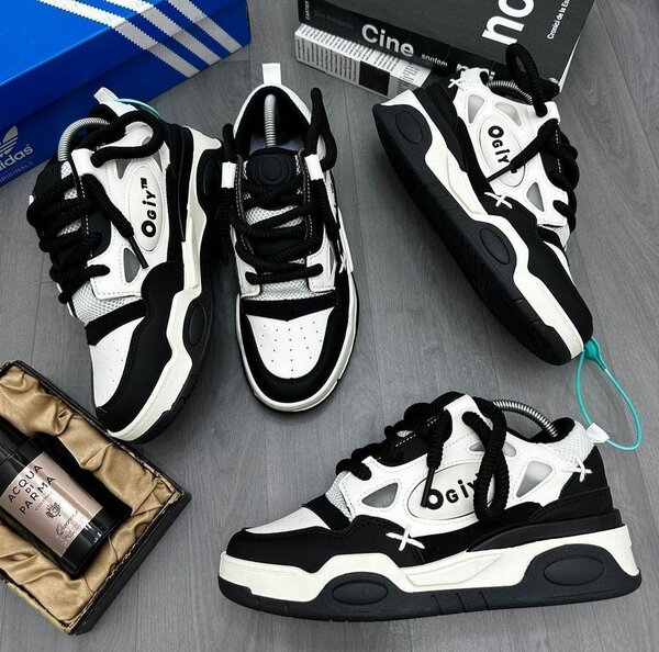 Sneakers tendance noir et blanc