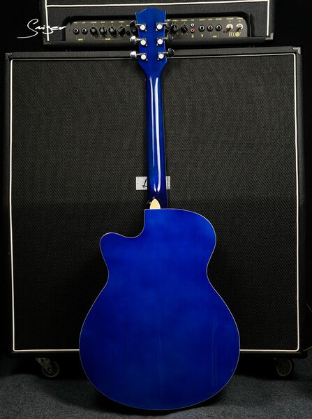 Guitar electro acoustique bleu