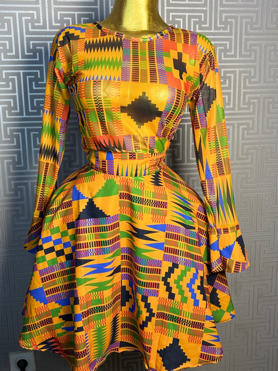 Robe Colorée en Wax