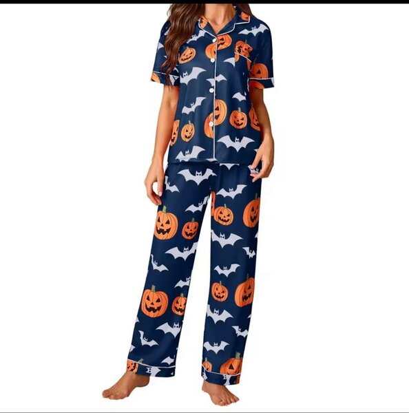 Pyjama Halloween femme citrouilles