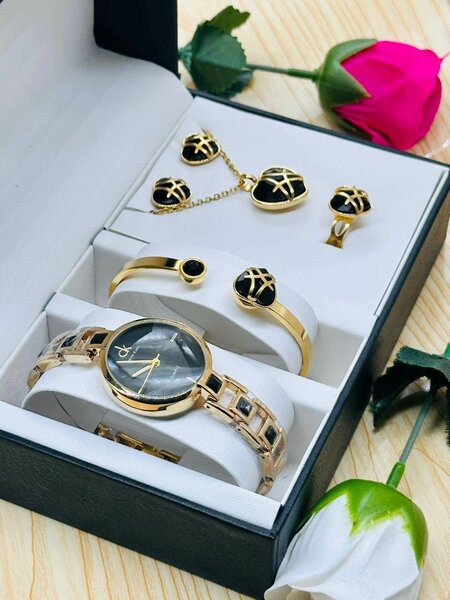 Ensemble Montre et Bijoux Luxe