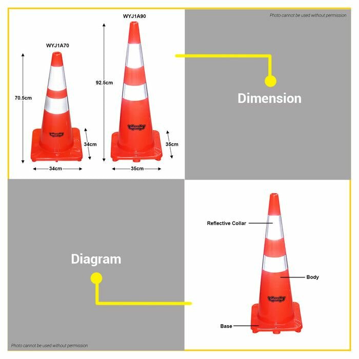 Cône de signalisation réfléchissant