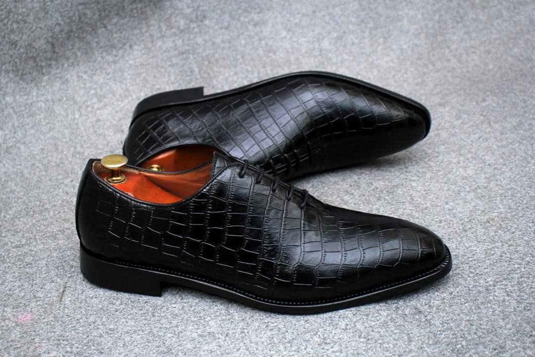 Chaussures homme texturées noires