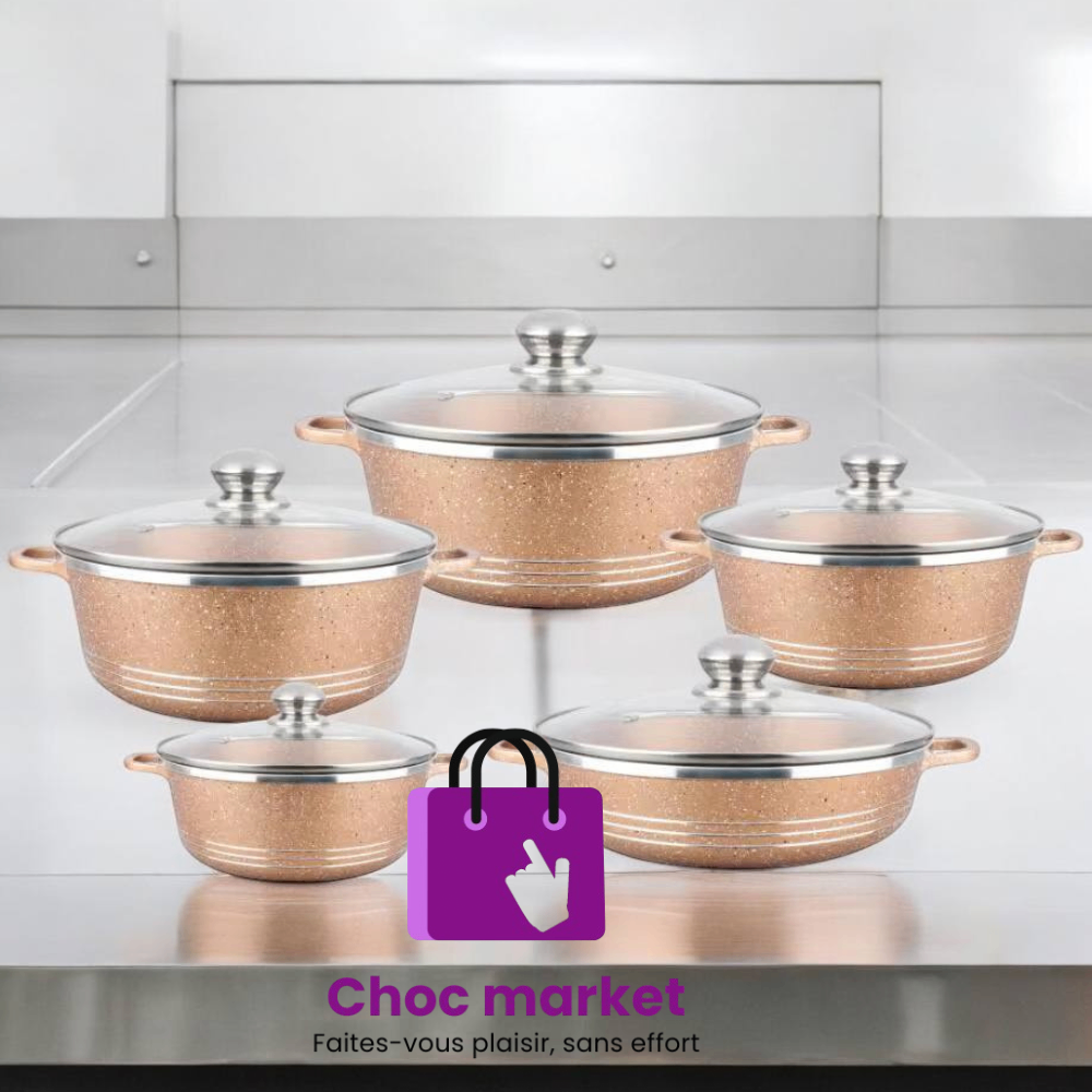 Casseroles anti adhésif 5 lots