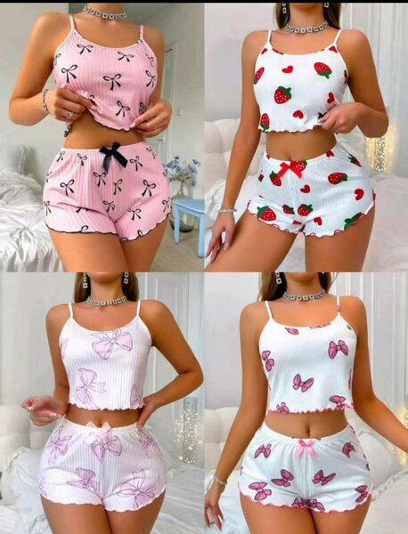 Pyjama Femme Imprimé Fraises