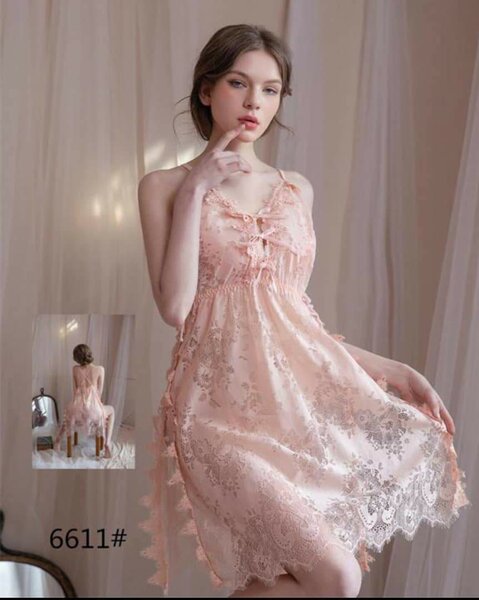 Chemise de Nuit Dentelle Élégante