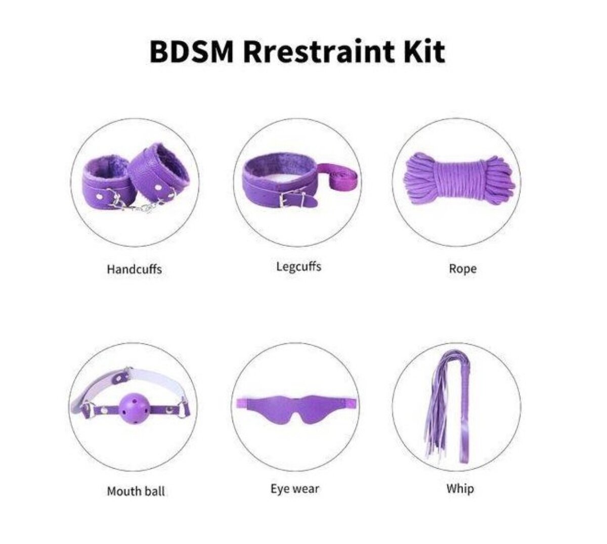 Ensemble BDSM Luxe Violet