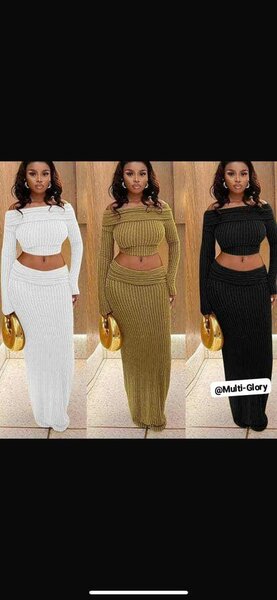 Robe ensemble chic en tricot