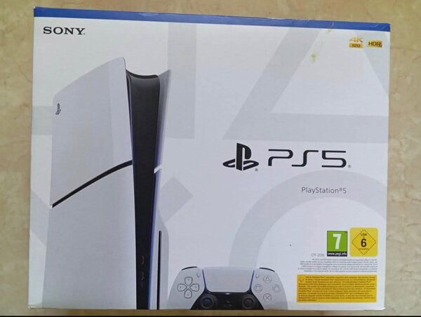 PS5 avec les manettes .