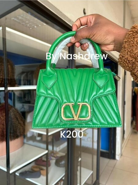 Women's small green handbag