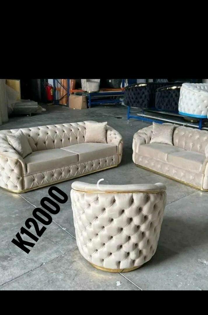 A set of beautiful and soft home furniture