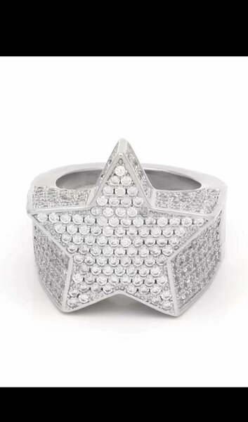 Bague tendance en or et argent