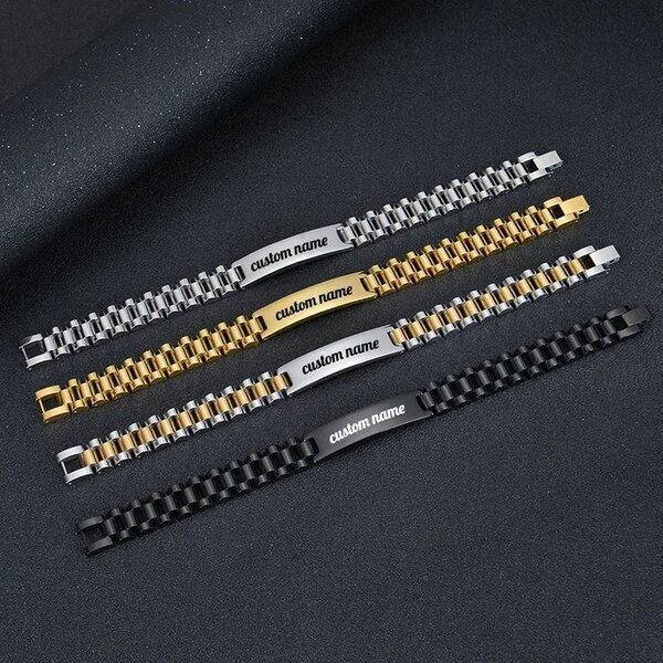 Bracelet personnalisé gravé