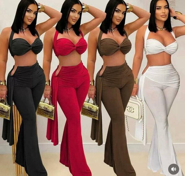 Ensemble survêtement et brassière, mode femme