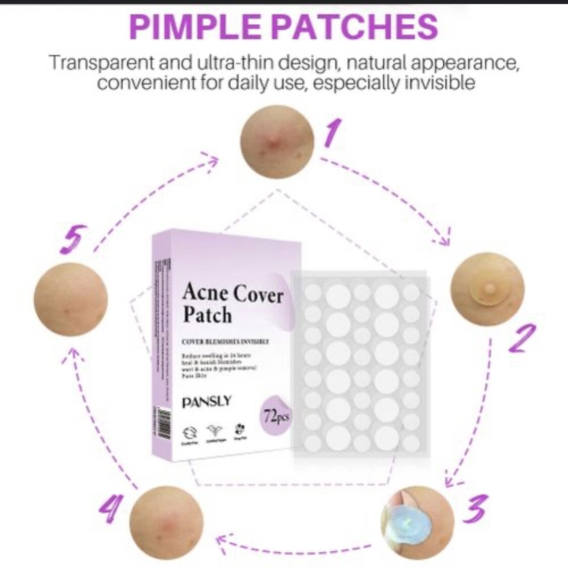 72 Pieces Acne/Pimple Patch