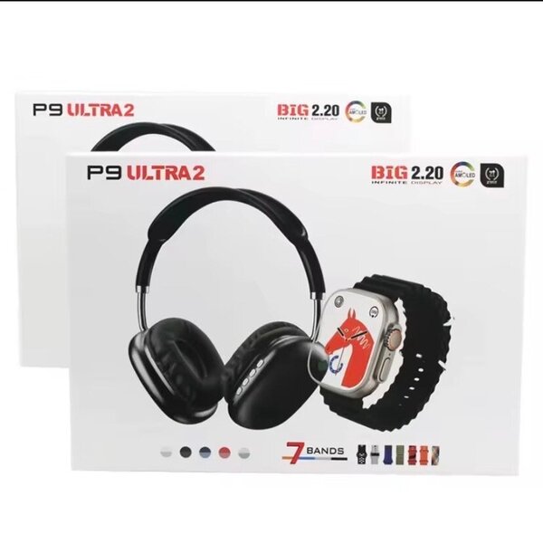 Casque et Montre Intelligente P9 Ultra 2