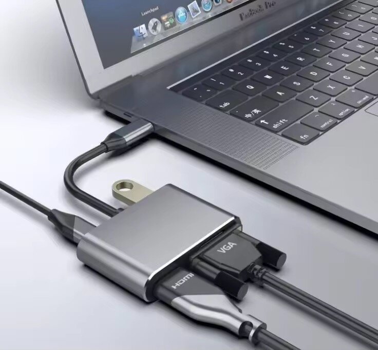 Adaptateur USB-C HDMI VGA 4K