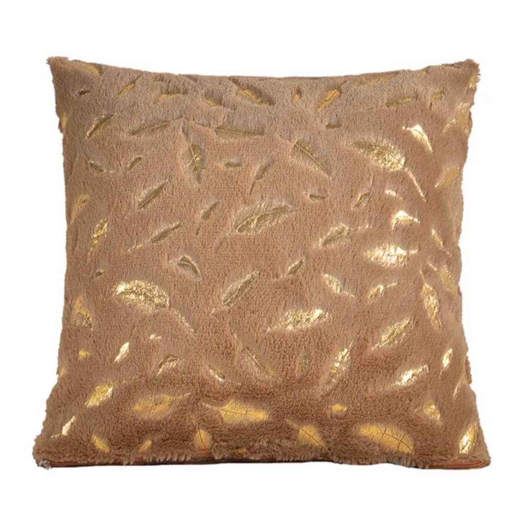 Coussins décoratifs dorés