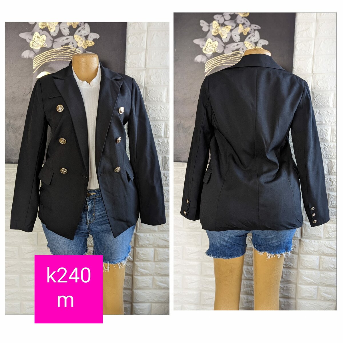Beautiful and stylish women's jacket black